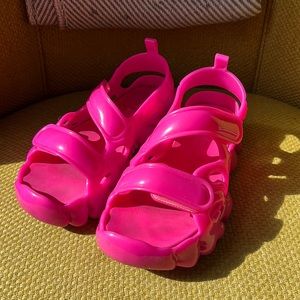 Collina Strada x Melissa Jelly Sandals Puff in Pink